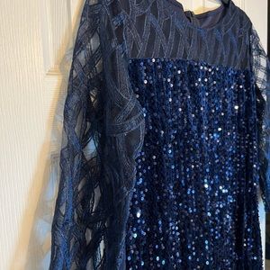 Plus Size Royal Blue Party Dress